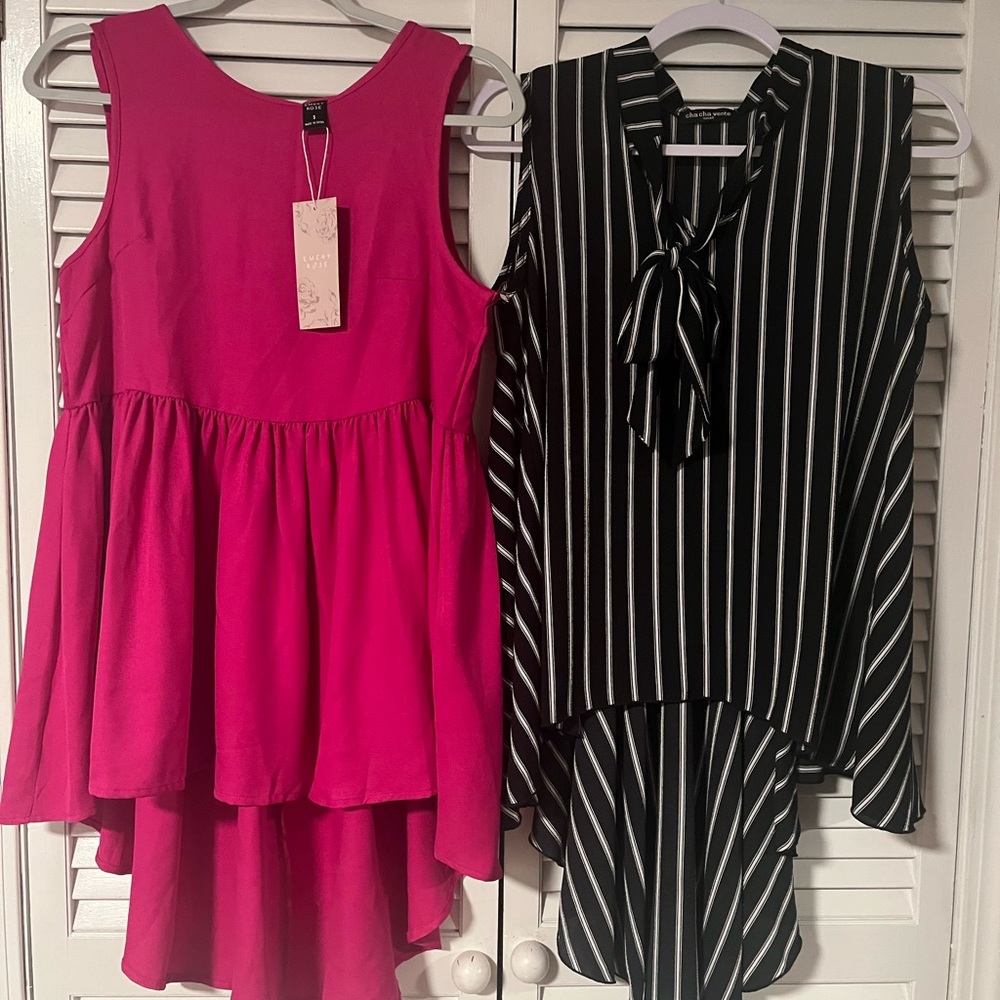 Ladies High low tunic tops Size Small